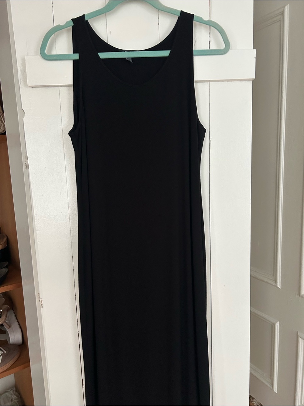 Eileen Fisher Black Sleeveless Maxi Dress